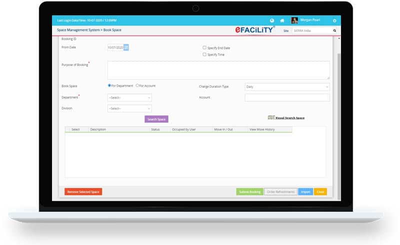 Space Booking